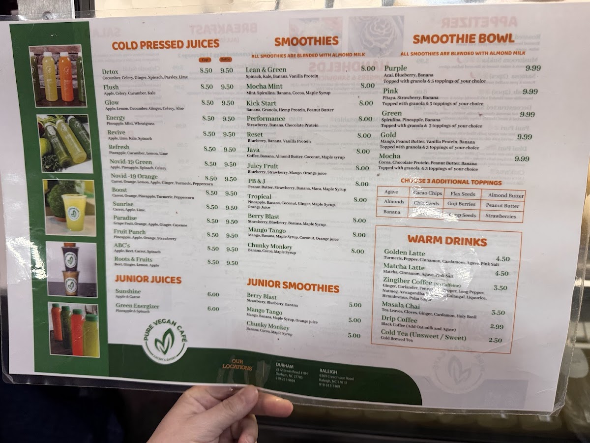 Pure Vegan Cafe Menu - Image 3